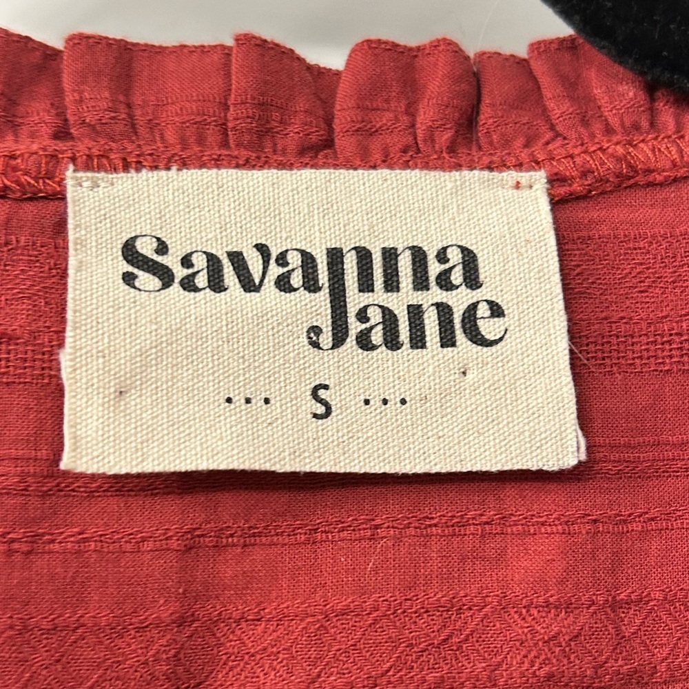 Savanna Jane embroidered Long Sleeve Bohemian Blouse / Top Size Small - Picture 3 of 4